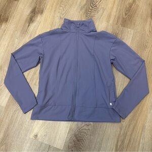 Apana Purple Bomber Jacket Cropped Athletic